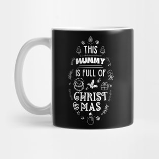 Merry Mummy Typography Mug